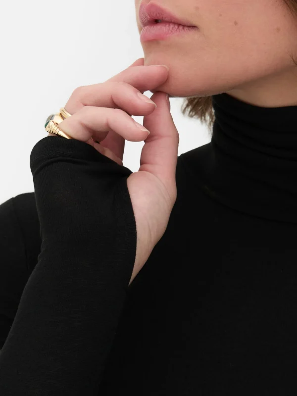 Haut à Manches Longues Et Col Roulé Rita Ora