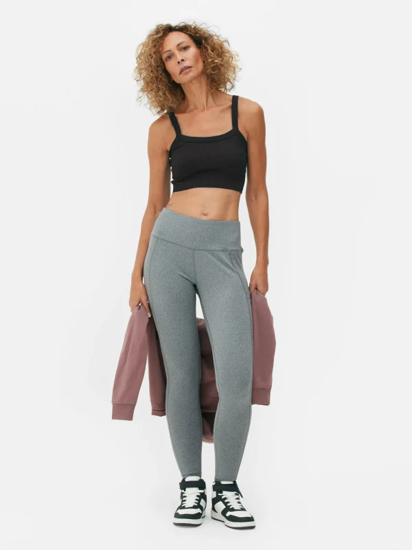 Haut Court à Texture Côtelée