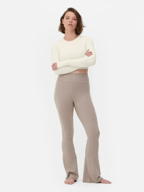 Haut Court De Sport à Manches Longues En Tissu Ultra-doux Rita Ora