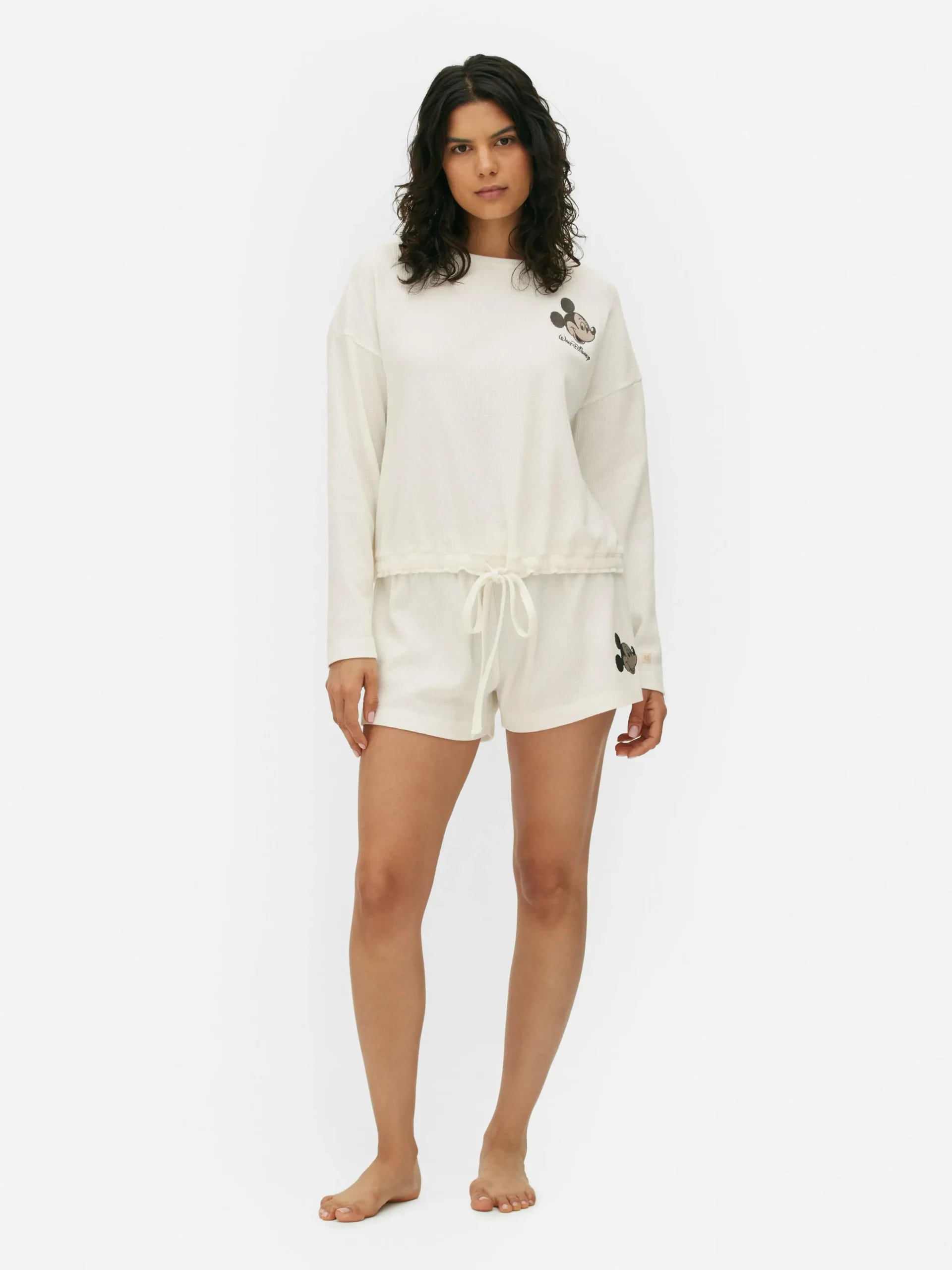 haut_de_pyjama__texture_g_0.webp Haut De Pyjama à Texture Gaufrée Disney Mickey Mouse