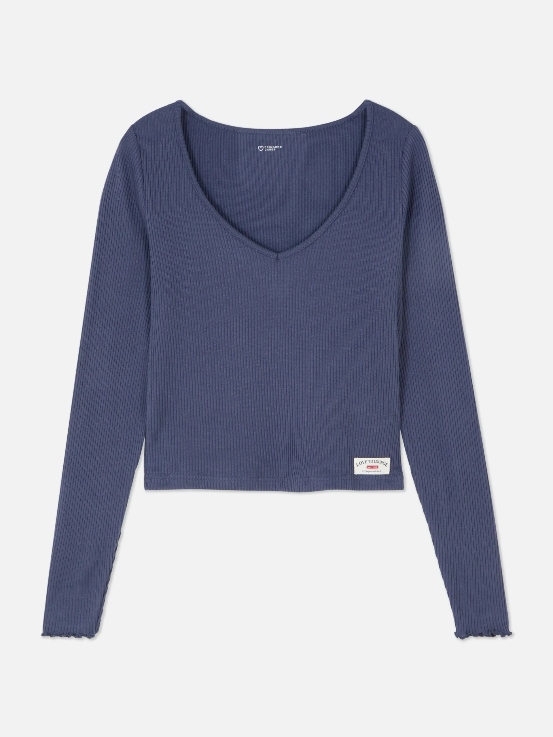 haut_de_pyjama_en_jersey__0.webp Haut De Pyjama En Jersey Côtelé à Manches Longues