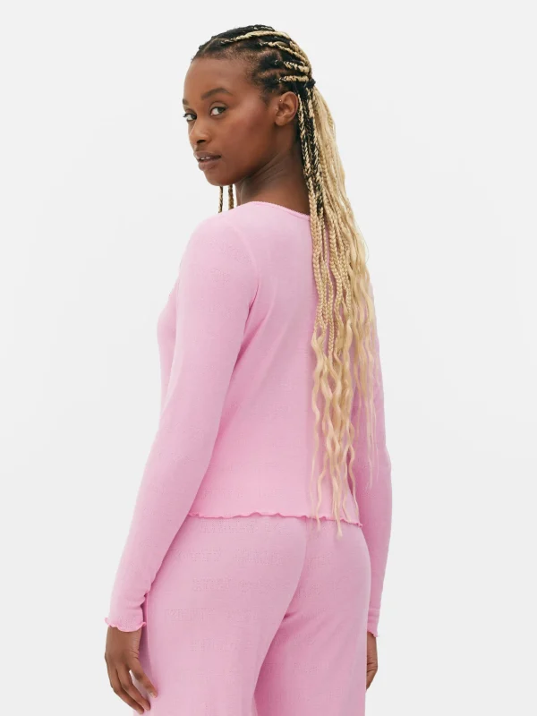 Haut De Pyjama En Pointelle Hello Kitty