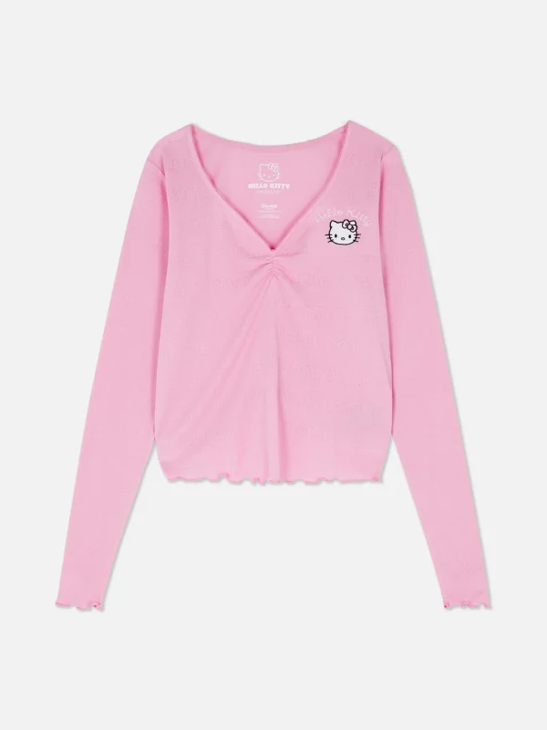 Haut De Pyjama En Pointelle Hello Kitty