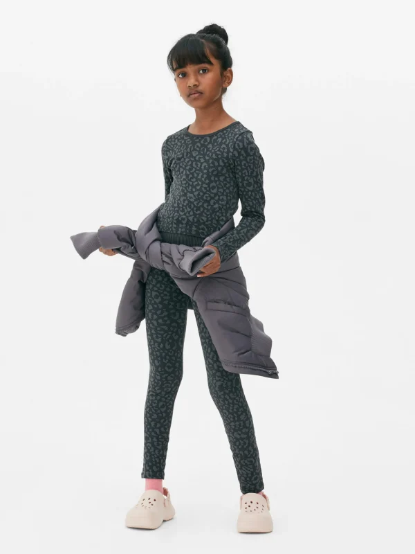 Haut De Sport à Imprimé Léopard