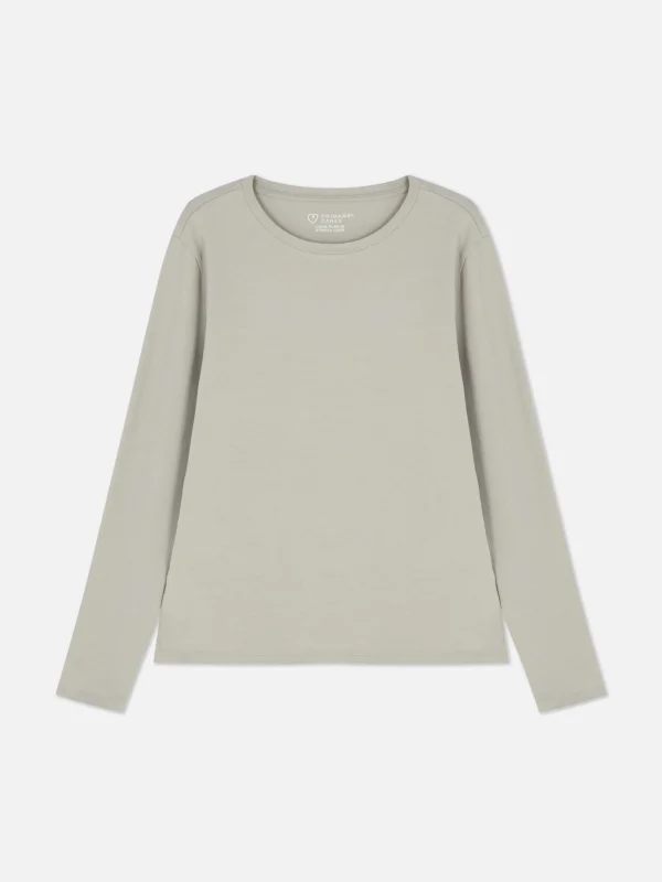 Haut En Jersey Stretch à Manches Longues