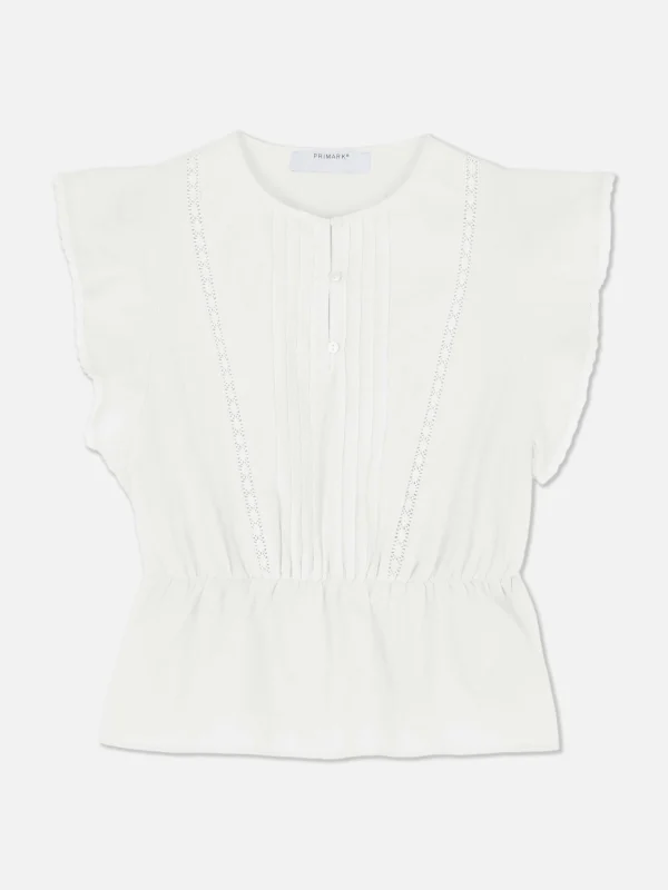 Haut Sans Manches En Broderie Anglaise