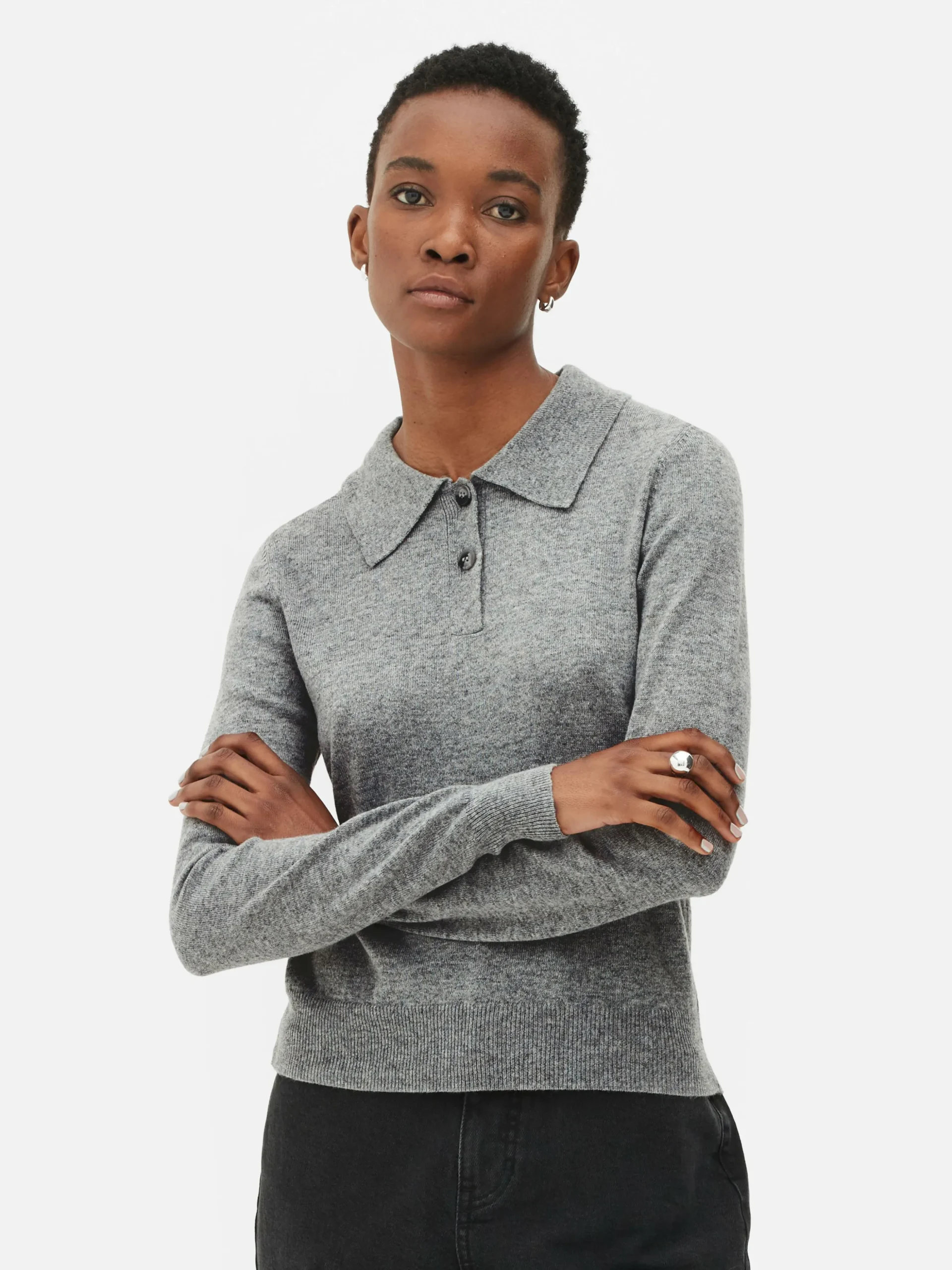 haut_tricot__col_et__manc_0.webp Haut Tricoté à Col Et à Manches Longues