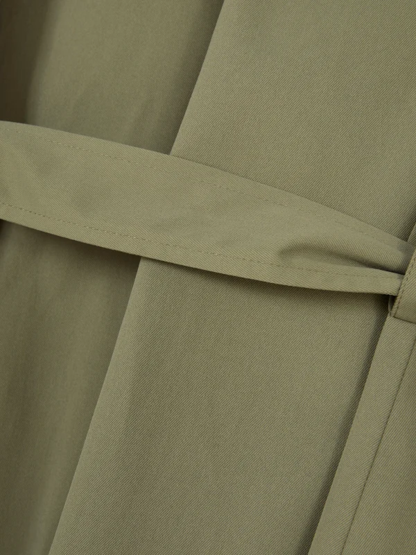 Imperméable à Double Boutonnage Et Ceinture