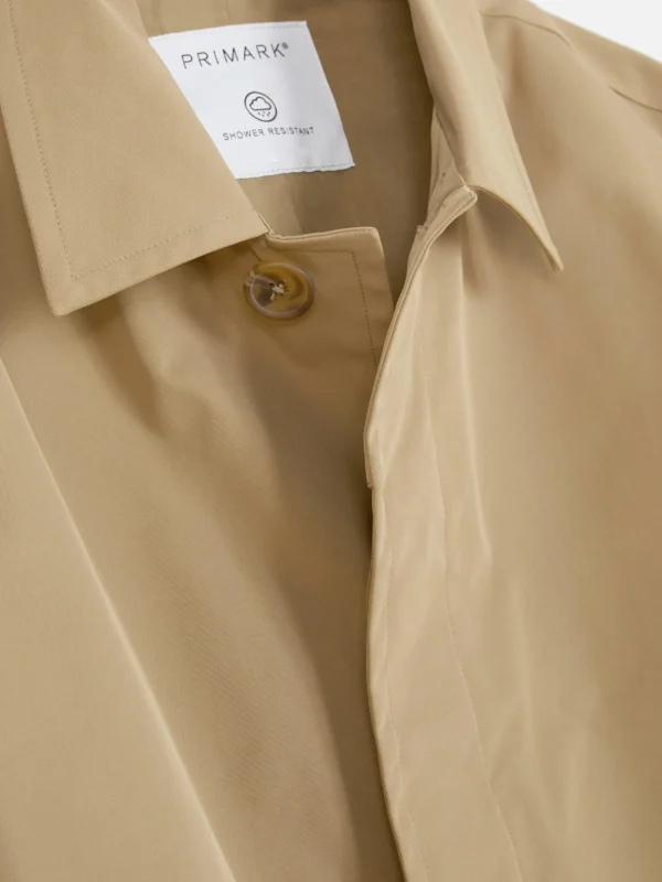 Imperméable Long à Boutonnage Simple