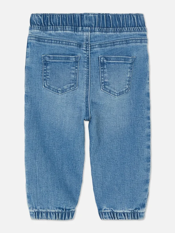 Jean Denim à Revers