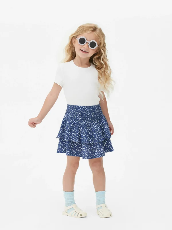 Jupe Florale à Superpositions