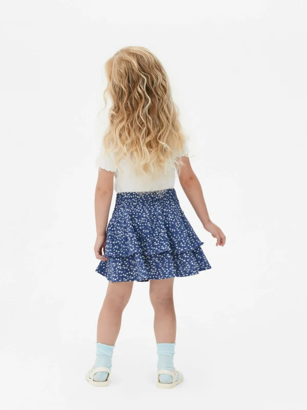 Jupe Florale à Superpositions