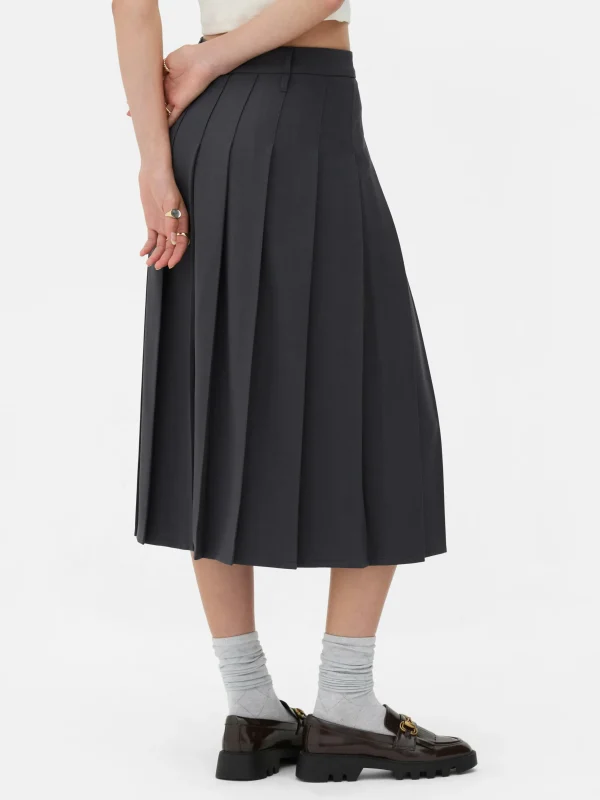 Jupe Mi-longue Plissée Rita Ora