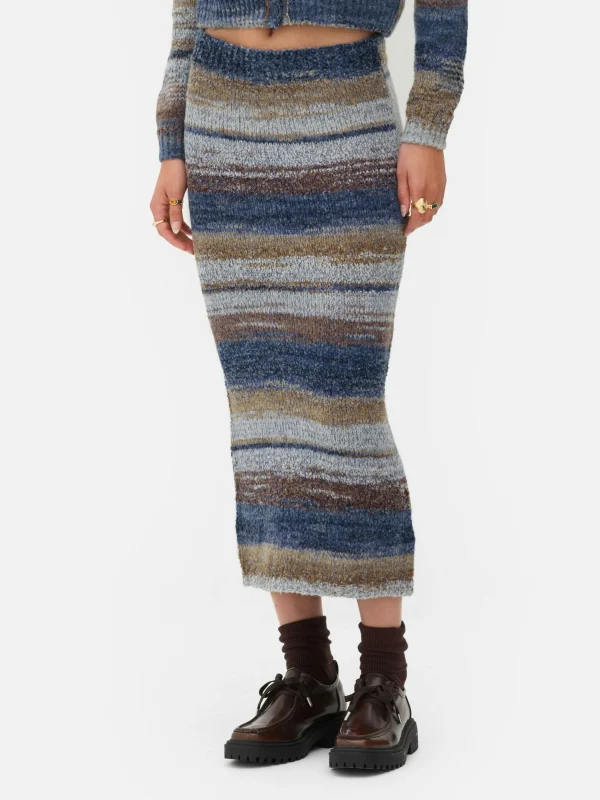 Jupe Mi-longue Space Dye à Coordonner Rita Ora