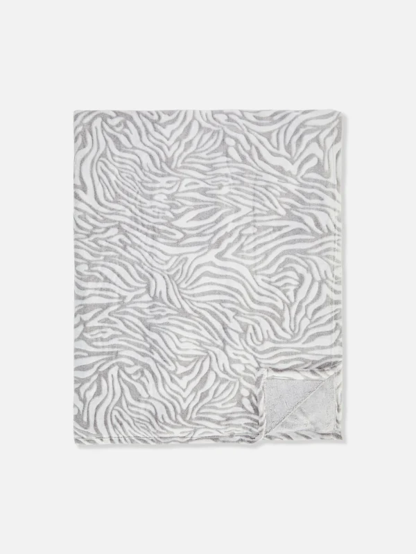 Large Couverture à Imprimé Zèbre