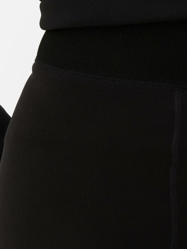 Legging Court Doublé En Velours