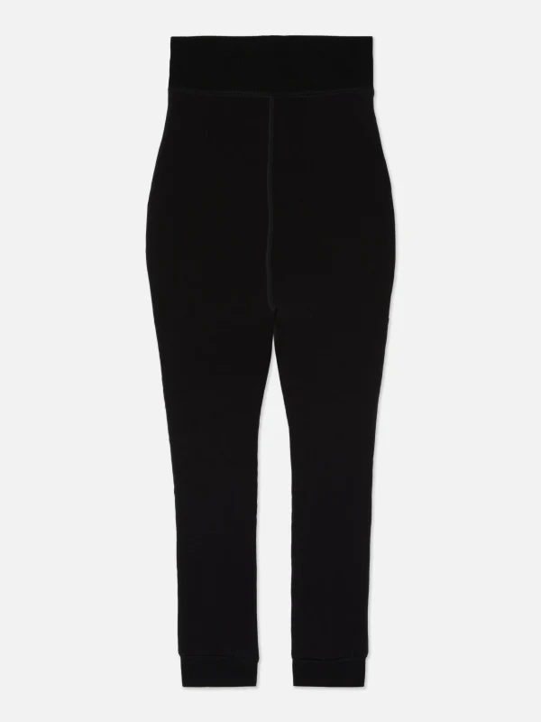 Legging Court Doublé En Velours