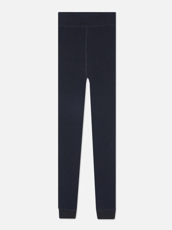 Legging Effet Denim Doublé De Velours Duveteux