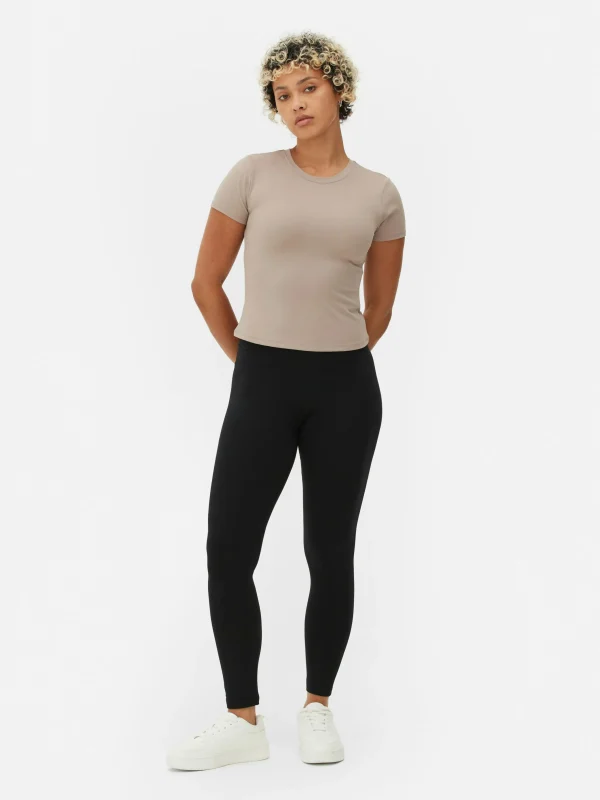 Legging Taille Haute En Jersey