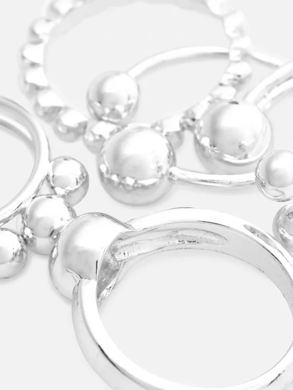 Lot De 5 Bagues Orbes à Superposer