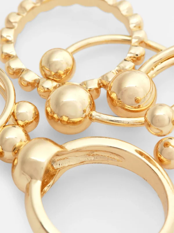 Lot De 5 Bagues Orbes à Superposer