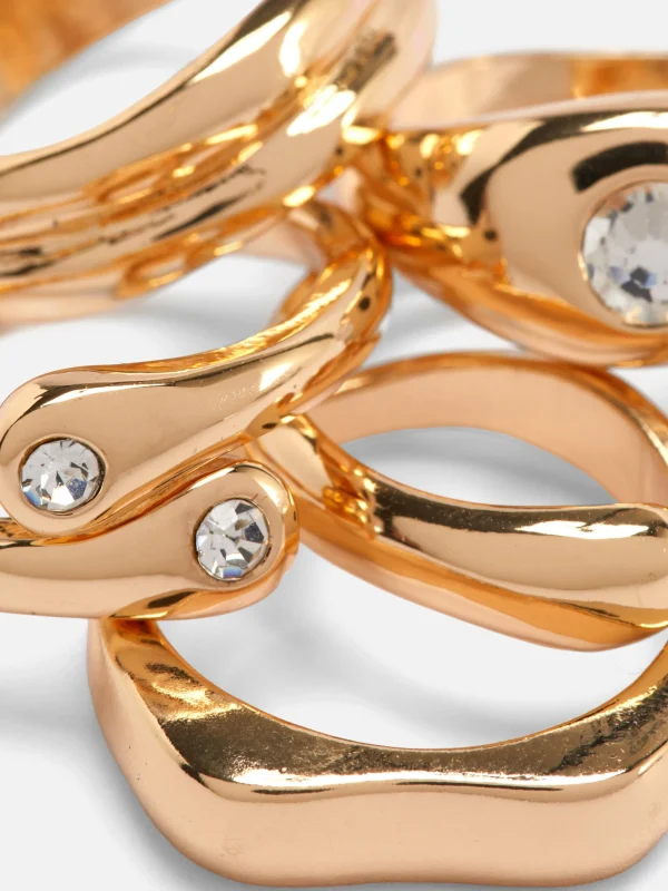 Lot De 5 Bagues épaisses Mélangées