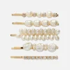 Lot De 5 Barrettes à Fausses Perles