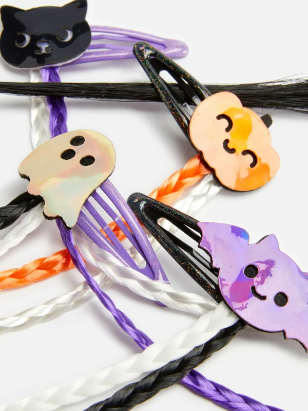 Lot De 4 Barrettes à Tresses Halloween