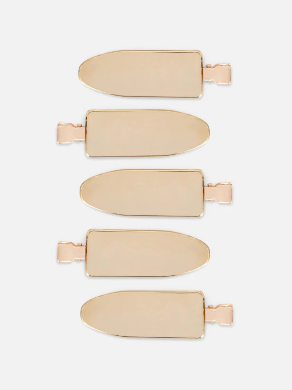 Lot De 5 Barrettes Extra-larges Sans Dents