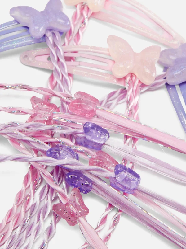 Lot De 4 Barrettes Papillons