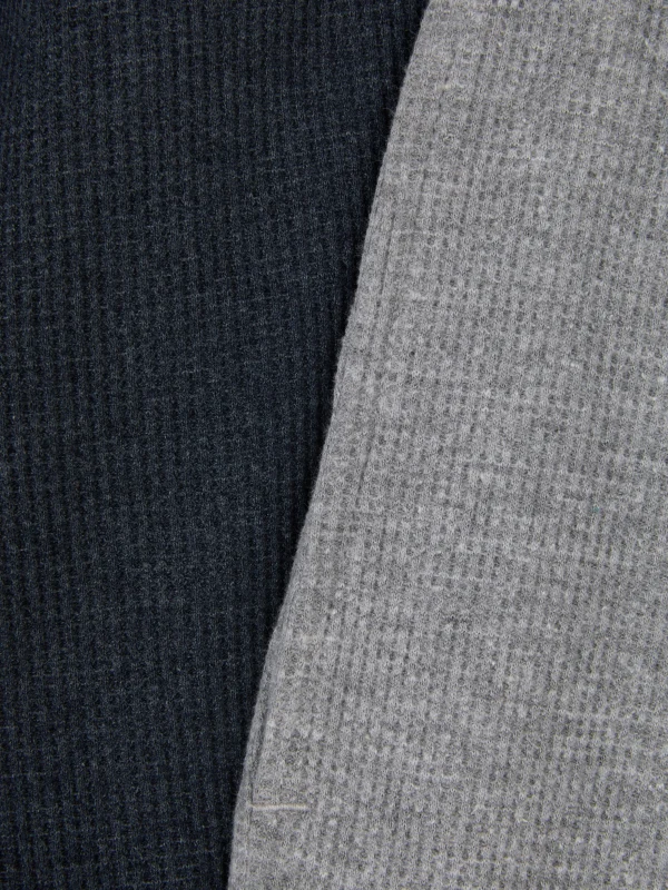 Lot De 2 Bas De Pyjama Resserrés Aux Chevilles à Texture Gaufrée