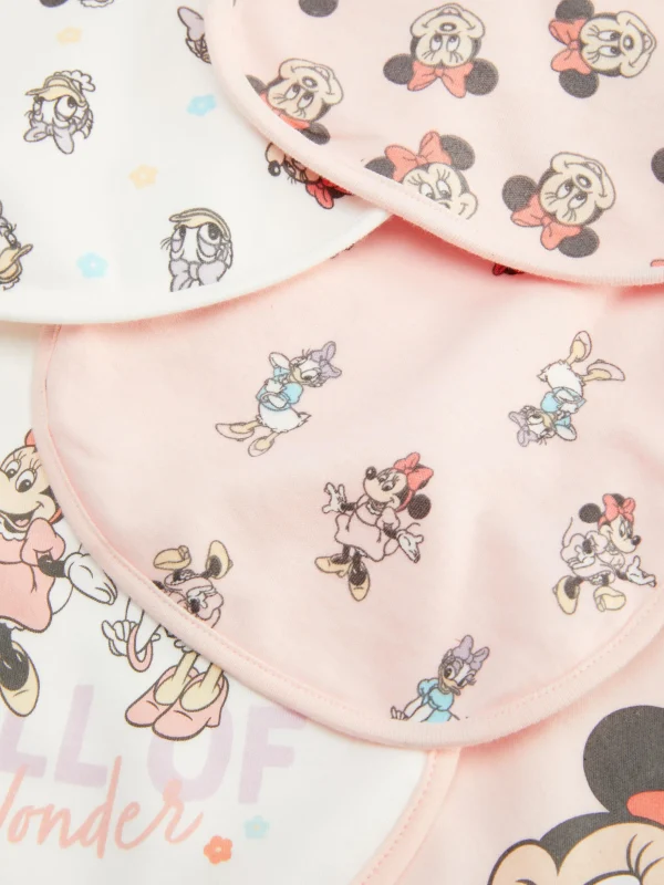 Lot De 5 Bavoirs Disney Minnie Mouse Et Daisy Duck