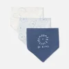 Lot De 3 Bavoirs Style Bandana à Motif Animal