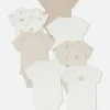 Lot De 7 Bodys à Manches Courtes Et Motif Agneau