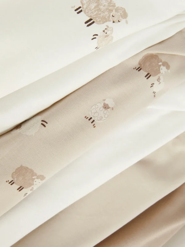 Lot De 7 Bodys à Manches Courtes Et Motif Agneau