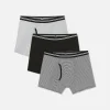 Lot De 3 Boxers à Taille Rayée