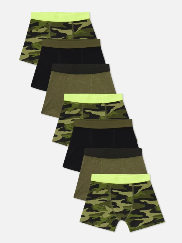 Lot De 7 Boxers Camouflage