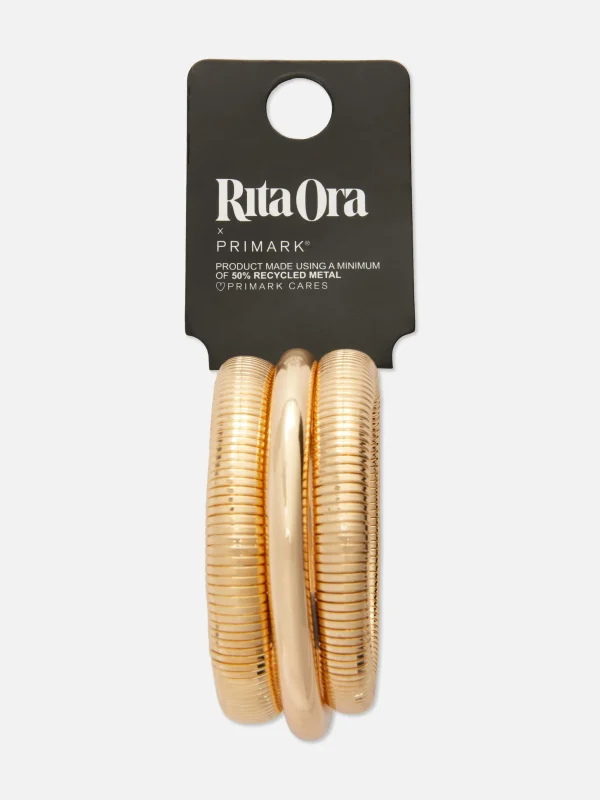 Lot De 3 Bracelets Jonc Texturés Rita Ora