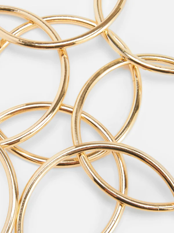 Lot De 8 Bracelets Joncs Métallisés