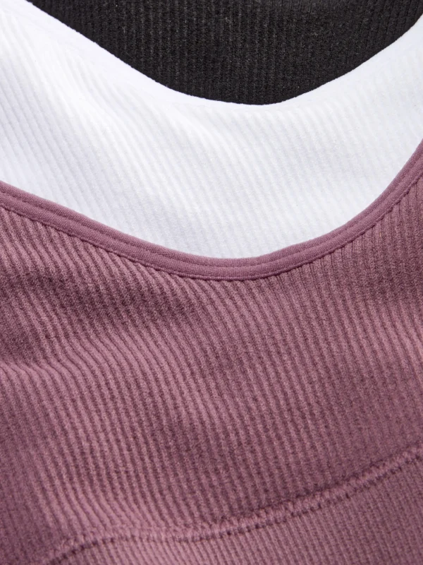 Lot De 3 Brassières Caraco Courtes Sans Couture