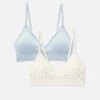 Lot De 2 Brassières Triangle Sans Coutures