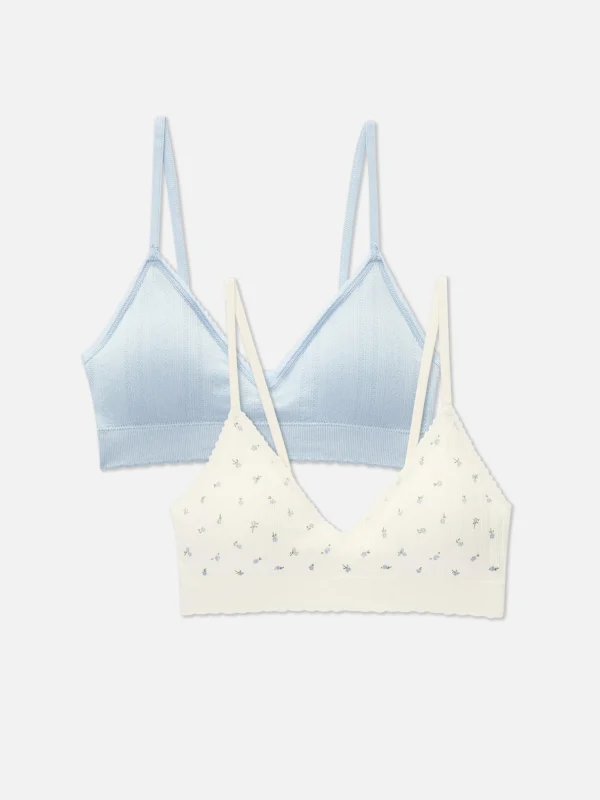Lot De 2 Brassières Triangle Sans Coutures