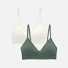 Lot De 2 Brassières Triangle Sans Coutures