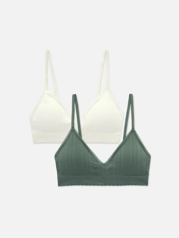 Lot De 2 Brassières Triangle Sans Coutures