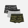 Lot De 3 Caleçons Camouflage En Coton Majoritaire