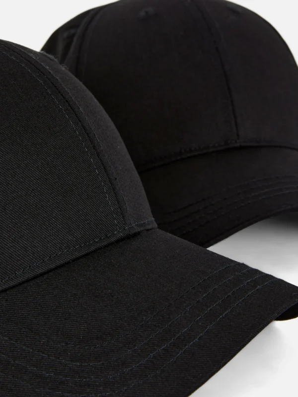 Lot De 2 Casquettes De Baseball Tissées