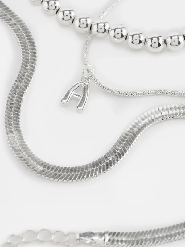 Lot De 3 Chaînes De Cheville Infinité Et Initiale