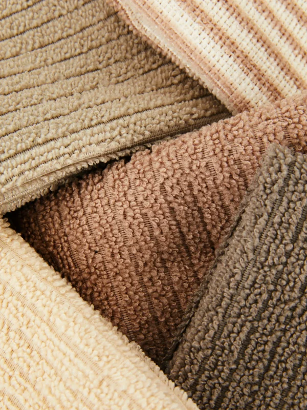 Lot De 5 Chiffons De Ménage Côtelés