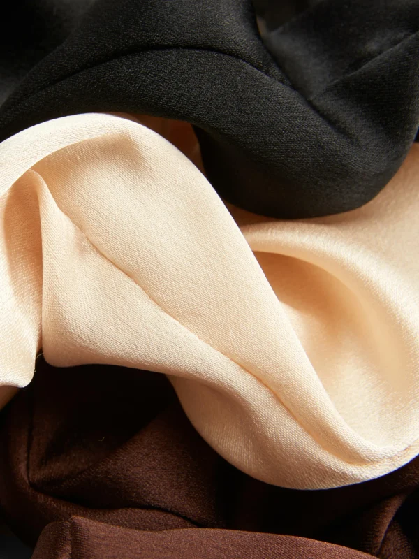 Lot De 3 Chouchous En Satin