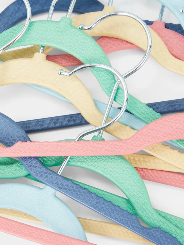 Lot De 10 Cintres Colorés Pour Enfants